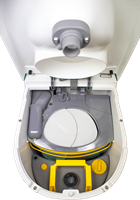 Separett Tiny Droogtoilet - Scheidingstoilet - met urineslang-3