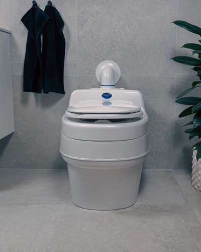 Scheidingstoilet wc bril Separett Privy 500 met isolerende zitting, Grijs