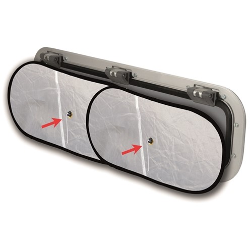 Waterline Verduistering met ventilatie voor patrijspoort  - 300 x 700 mm