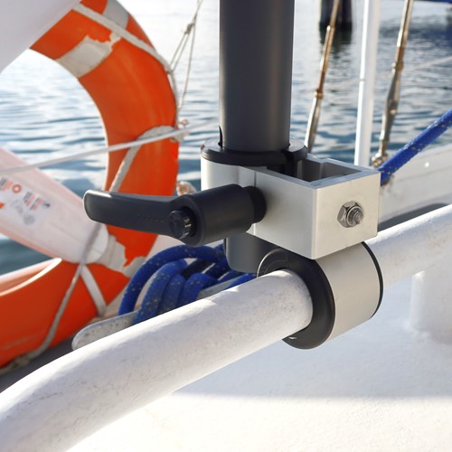 NOA Starlink antennesteun voor op de boot - 25 mm - zilver - Crossmount-3