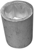 Tecnoseal Dopanode zeskant (anode only) - Ø 22-25mm - Zink