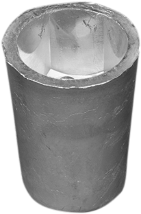 Tecnoseal Dopanode zeskant (anode only) Ø 35mm - Aluminium