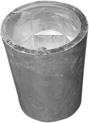 Tecnoseal Dopanode zeskant (anode only) Ø 50mm - Zink