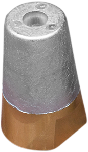 Tecnoseal Dopanode conisch shaft - Ø 22-25 mm - M16 x 1,5 - aluminium+messing