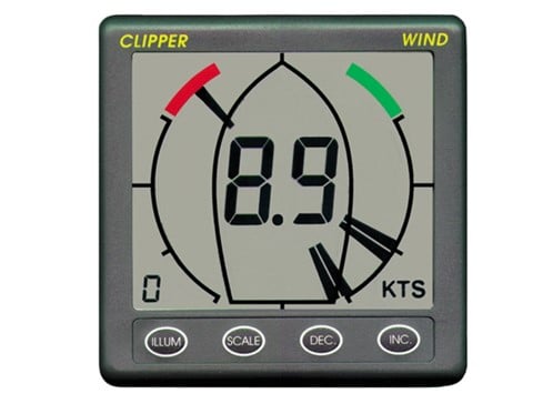 Nasa Clipper Wind Repeater instrument (werkt alleen met NMEA 0183 MWV)
