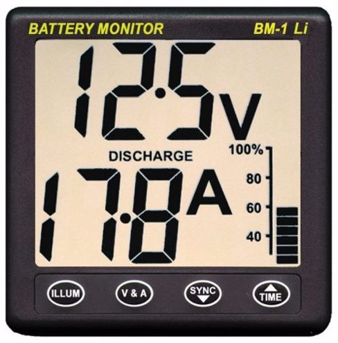 Nasa Batterymonitor - Clipper BM1 Li - Lithium - speciaal voor 12V LiFePO4 accu systeem