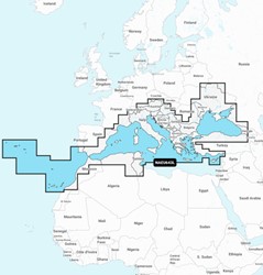 Navionics MSD/NAV+ Large NAEU643L MicroSD en een jaarabonnement - Mediterranean & Black Sea