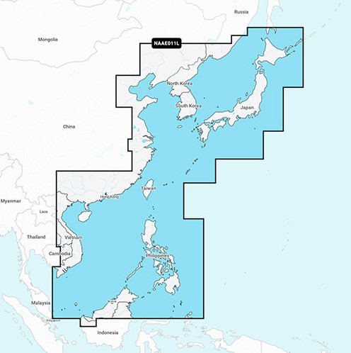 Navionics MSD/NAV+ Large AE011L China Sea & Japan