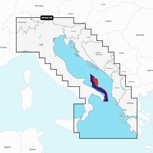 Navionics MSD/Platinum+ Regular NPEU014R Italy, Adriatic Sea