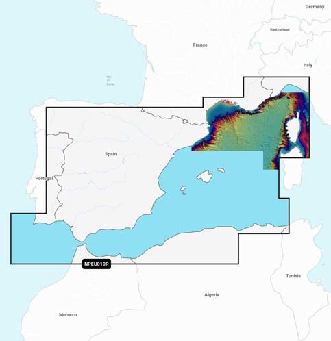 Navionics MSD/Platinum+ Regular NPEU010R Spain, Mediterranean Coast