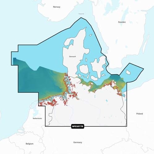 Navionics MSD/Platinum+ Regular NPEU077R Denmark & Germany, North