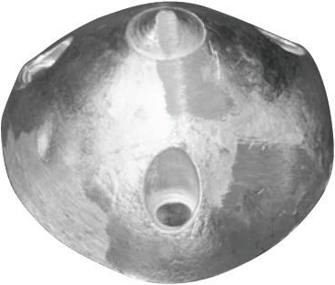 Tecnoseal Max Prop - 3-gats schroefanode - Ø72 - Zink