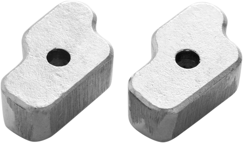 Tecnoseal Flex-o-fold propeller prop side anodes - sold in pairs - Zink