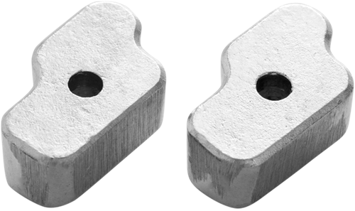 Tecnoseal Flex-o-fold propeller prop side anodes - sold in pairs - Aluminium