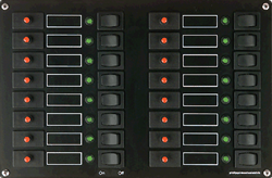 PHILIPPI STV 316 schakelpaneel 16-voudig - automatische zekeringen
