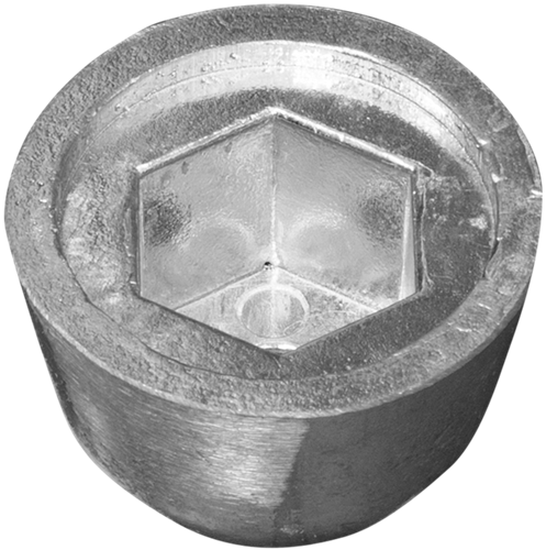 Tecnoseal Sidepower - Sleipner propeller nut Ø50 H.35,4 - Zink