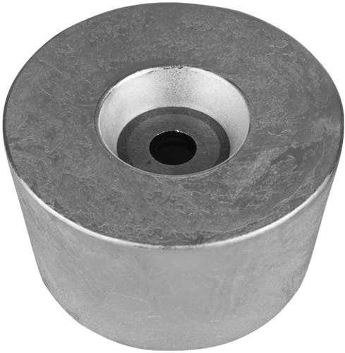 Tecnoseal Vetus round anode met stalen inzet Ø78 H45 - Aluminium