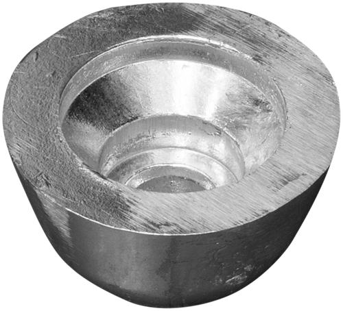 Tecnoseal Vetus conic propeller nut with stainless steel insert Ø 84 H.52 - Zink