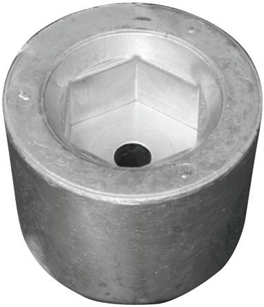 Tecnoseal Vetus hexagonal propeller nut Ø 50 H.41 - Zink