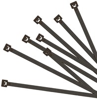 Kabelbinders nylon zwart, 100 stuks tie wraps 100 x 2,5 mm