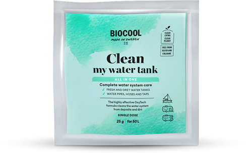 BioCool Clean My Water Tank – 25 gram poeder (voor ca. 50 liter) - Drinkwatertankreiniging