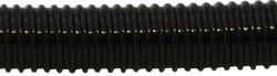 Delphinus PVC spiraalslang - zwart - in diverse diameters