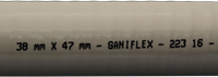 Saniflex Gasdichte sanitairslang / vuilwaterslang - wit - inw. 16 x uitw. 21 mm