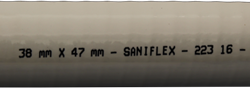 Saniflex Gasdichte sanitairslang / vuilwaterslang - wit - in diverse diameters
