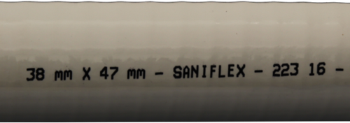 Saniflex Gasdichte sanitairslang / vuilwaterslang - wit - inw. 32 x uitw. 40 mm