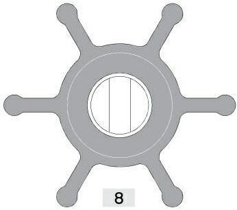 Lombardini Impeller #4200206 c