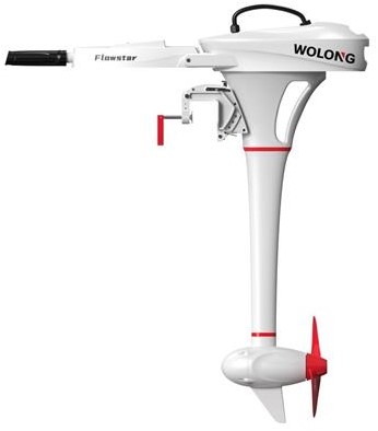 Wolong Flowstar 1.5 kWh Elektrische Buitenboordmotor - Langstaart - met knuppel/accu