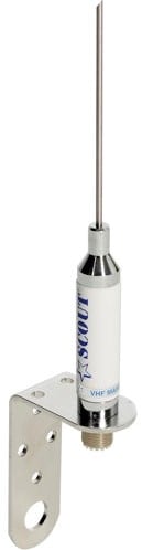 Scout KM-3A Marifoon antenne RVS 1.0 m, SO 239 connector, inclusief RVS montagebeugel.