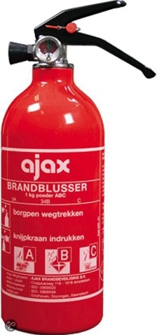 Ajax ABC/MMM brandblusser - 1kg - manometer