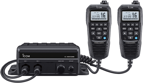 Icom M410BB Marifoon voor 2 commandmics, inclusief 1 commandmic HM-195GB