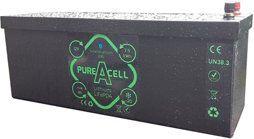 PureAcell® LiFePO4 12v 560Ah / 7.4kWh Lithium accu 
