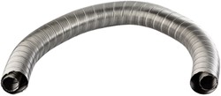 Wallas RVS dubbele uitlaatslang kachel 28/45 mm - per meter