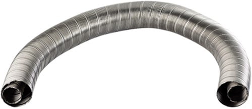 Wallas rvs dubbele uitlaatslang 28-45 per meter