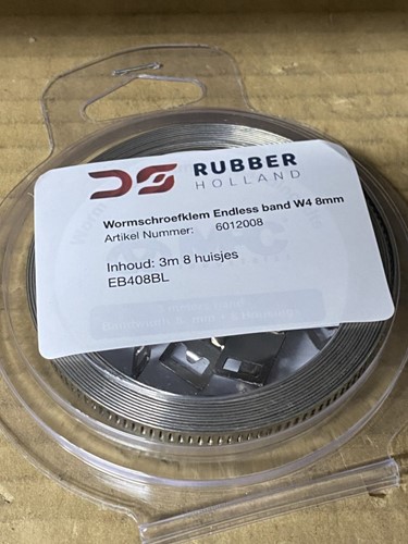 Wormschroef W4 ‘Endlesband” 3m + 6 huisjes 14mm
