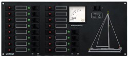 Philippi STV312/4 paneel zeilboot - 12-voudig - 330 x 145 - 12/24V