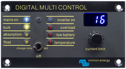 Victron Digital Multi Control 200/200A bediedingspaneel Multi/Quattro