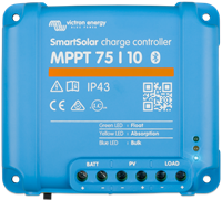 Victron SmartSolar MPPT 75/10 laadregelaar voor zonnepanelen - 75V - 10A - Bluetooth