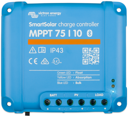 Victron SmartSolar MPPT 75/10 laadregelaar voor zonnepanelen - 75V - 10A - Bluetooth