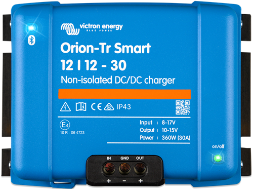 Victron Orion-Tr Smart 12/12-30A (360W) Non-isolated DC-DC lader