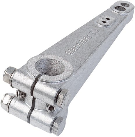VETUS aluminium roerarm voor 40 mm roerkoning
