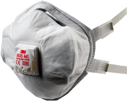 3M Stofmasker FFP3 met ventiel - 8835