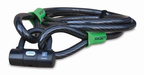 Lockk ART-1 Kabelslot - 2,5 meter - 20 mm kabel - met beugelslot - SCM goedgekeurd