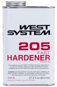 West System Epoxy 205B - 6 kg - set van hars en harder - 205 Snelle verharder