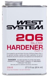 West System Epoxy 206B - 6 kg - set van hars en harder - 206 Langzame verharder