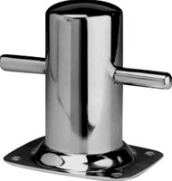 Vemefa bolder met voetplaat - RVS - 80 mm