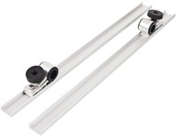 NOA Verstelbare zonnepaneelhouder compleet voor railing 25 mm - 650 mm lang - set van 2